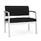 Lesro Lenox Steel Chair, Black/Onyx Seat, Black/Onyx Back, 33 W 24.5 L 32 H LS1401 - alternate 1